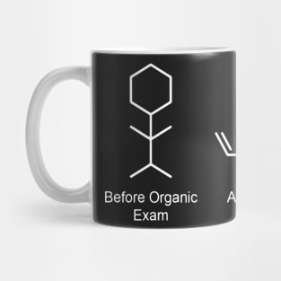 Before and after organic exam. I&#39;m diene! Mug